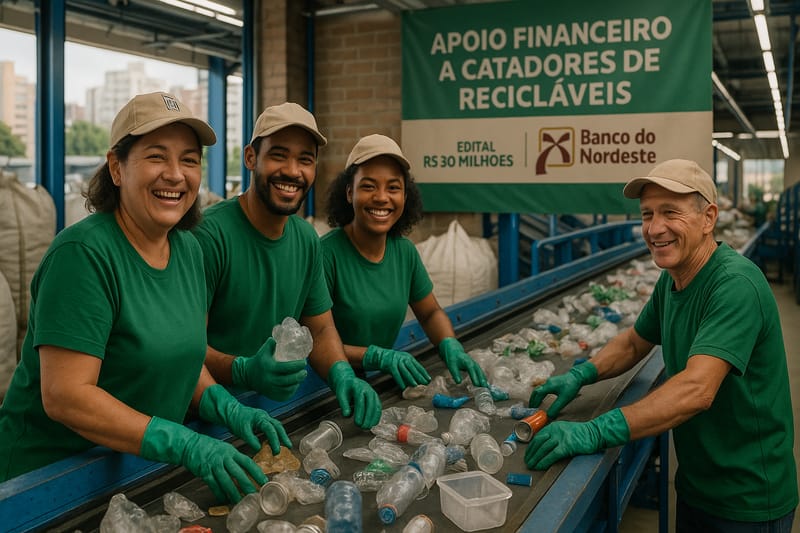 Banco do Nordeste apoia catadores de recicláveis