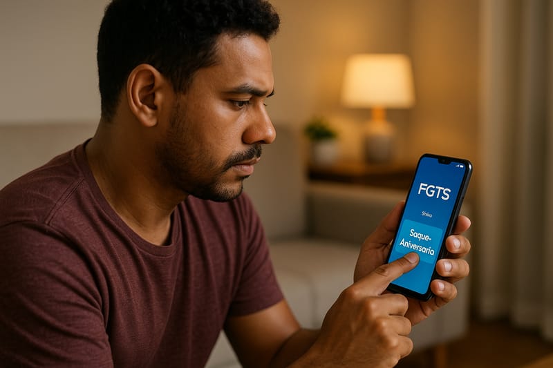 Como solicitar o saque-aniversário do FGTS