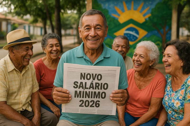 Novo salário mínimo de 2026 pode transformar vida de idosos