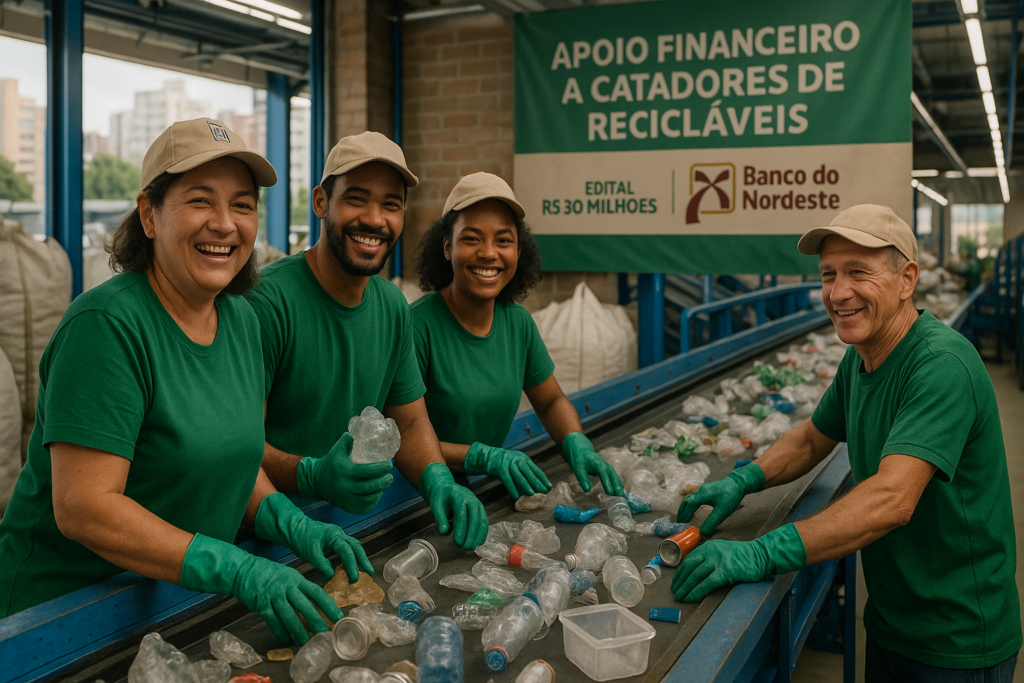 Banco do Nordeste apoia catadores de recicláveis